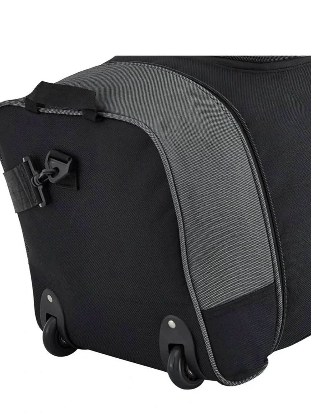 32 inch duffel bag expandable with two wheels and foldable to small size